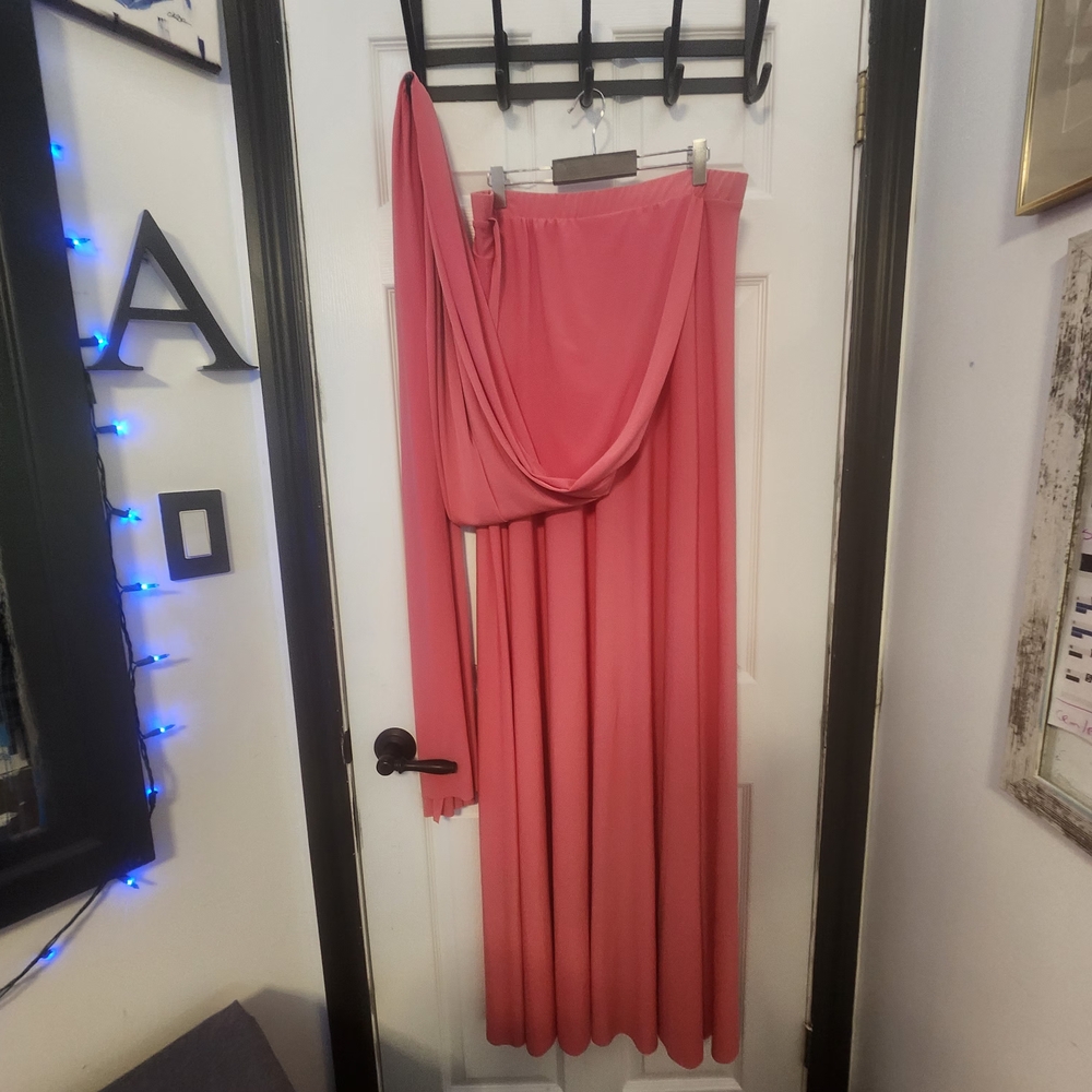 Janette Plus Vibrant Pink Maxi Skirt